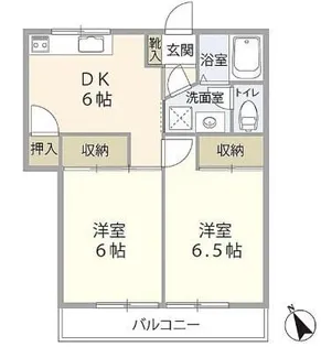 ノースコート本郷【1階】の間取り
