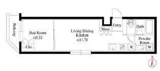 グランパセオ代々木上原II【3階】の間取り