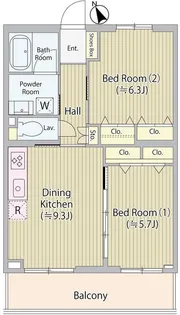 ホワイトガーデン久我山【2階】の間取り
