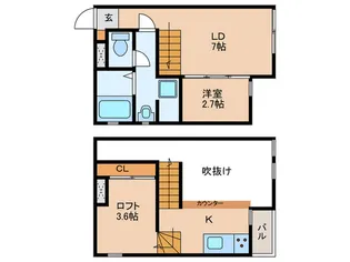 サンアリーナ桜本町【1階】の間取り