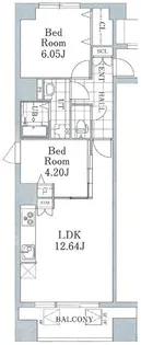 オークラビル【6階】の間取り