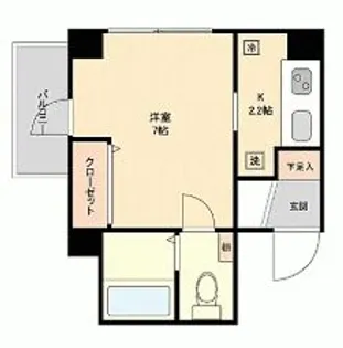 惠比寿ウエスト【3階】の間取り