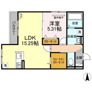 エストピア参番館【3階】の間取り