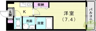 エイチツー西明石【7階】の間取り