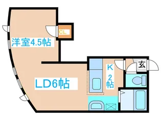 プラネットツイン円山公園【2階】の間取り