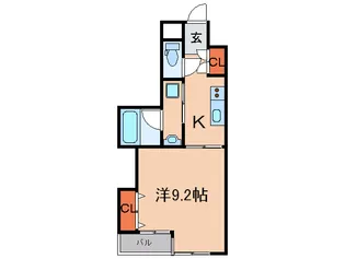 オルタンシア下山手【6階】の間取り