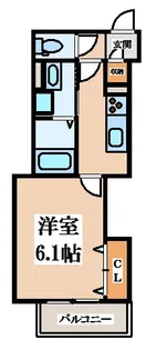 クリエオーレ小若江【3階】の間取り