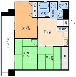 大東ハイツ【3階】の間取り