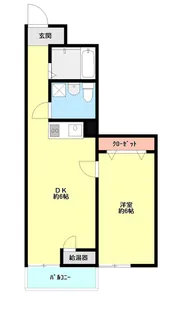 トーカンマンション医学町508【5階】の間取り