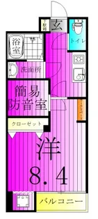 SKビル拾四番館【4階】の間取り