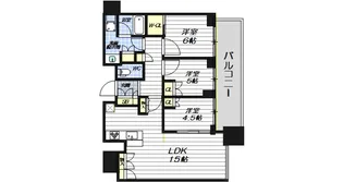 梅田ガーデンレジデンス【26階】の間取り