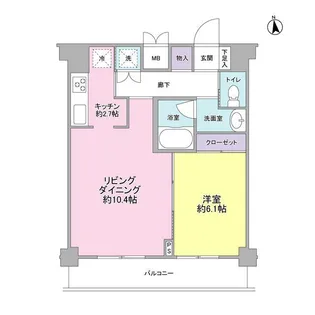 Mark Forest【4階】の間取り