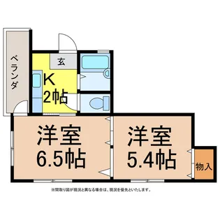 アクアヒルズ西条【2階】の間取り