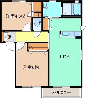 エスポワール・フルール(ShaMaison)B【2階】の間取り