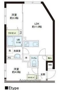 レピュア小石川レジデンス【5階】の間取り