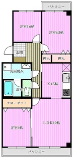 ガーデンコート八千代台6【2階】の間取り
