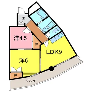 ジュネス保田3【3階】の間取り