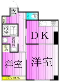 ユニレジデンス金町【3階】の間取り