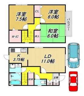フローラ【1階】の間取り