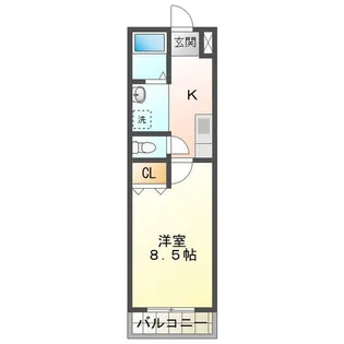 FLOURISH KUBOTA【2階】の間取り