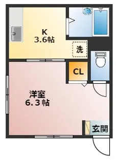 ヴェルデ・ピソ【1階】の間取り