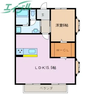 エステートK【2階】の間取り