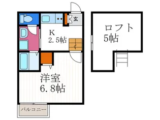 WILL北白川【1階】の間取り