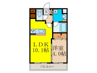ユリ乃ヒルズ【2階】の間取り