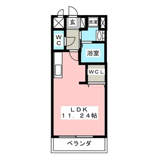 プレミアムキャッスル小牧中央【8階】の間取り