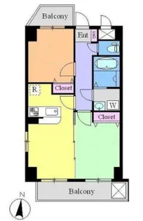 レジデンス毛利WEST【3階】の間取り