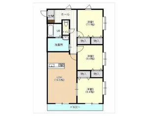 セレーネ(SELENE)【2階】の間取り