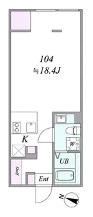 the trias magome【1階】の間取り