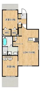 仮)布田ヘーベルメゾン【2階】の間取り