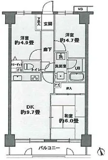 シティレジデンス豊田【2階】の間取り