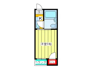 サニーハイツ都島【2階】の間取り