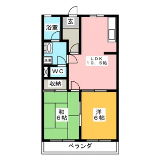 コートプレイスEAST【1階】の間取り