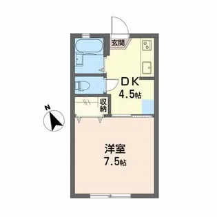 Y.Yシーサイドパレス 弐番館【1階】の間取り