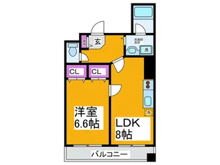 ラ・フォンテ【5階】の間取り