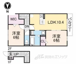 メゾンダンデリオン【2階】の間取り
