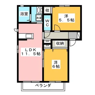 ボナール【2階】の間取り