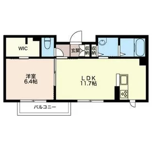 ミヤビ・ユー【2階】の間取り