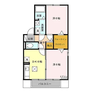 ヴァンコート B【1階】の間取り