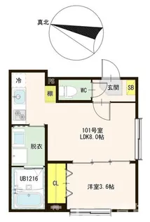 ステラ板橋本町【1階】の間取り