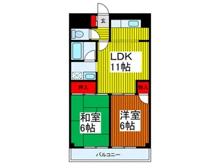 ラピス マイ シャトー【3階】の間取り