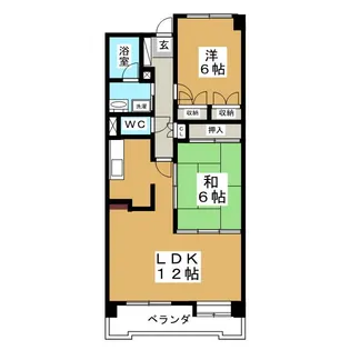 菊田参番館【2階】の間取り