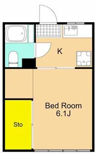美鈴マンション【3階】の間取り