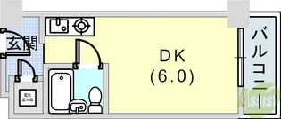 カサベラエステ三宮【11階】の間取り