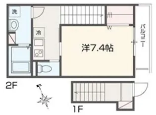 メルラス和泉多摩川【2階】の間取り