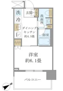 Brillia Tower 浜離宮【10階】の間取り
