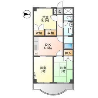 ドミールシャルマン【3階】の間取り